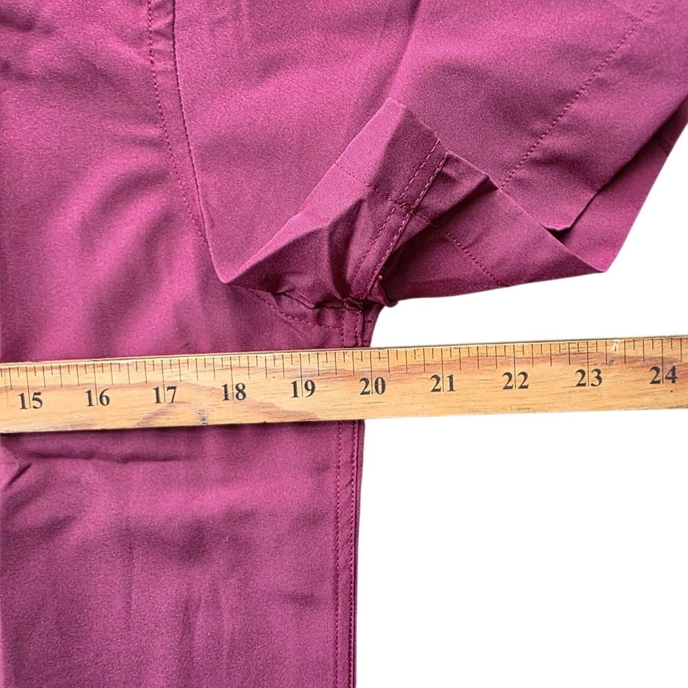 Classic Collection Design In Italy Size S Maroon Button-Up. #1034 - Picture 4 of 5